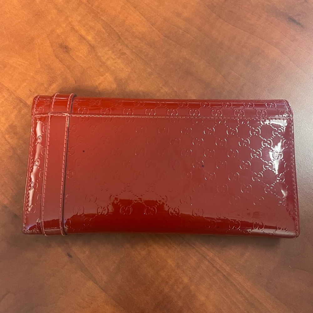 Gucci Micro Guccissima Long Patent Leather Wallet - Picture 5 of 13
